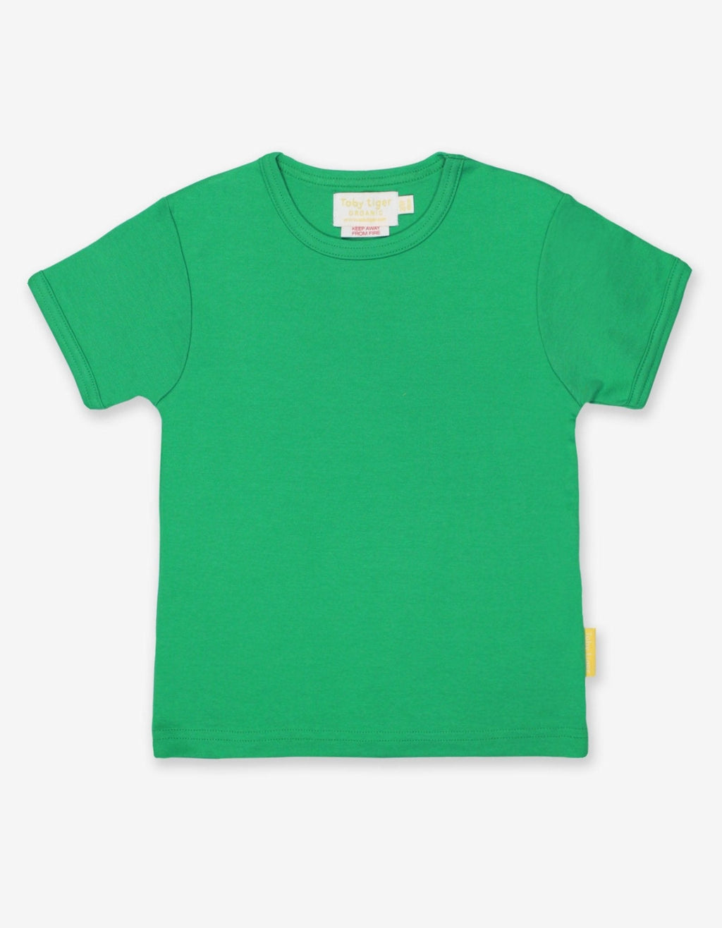 Organic Green Short Sleeved T Shirt for Kids