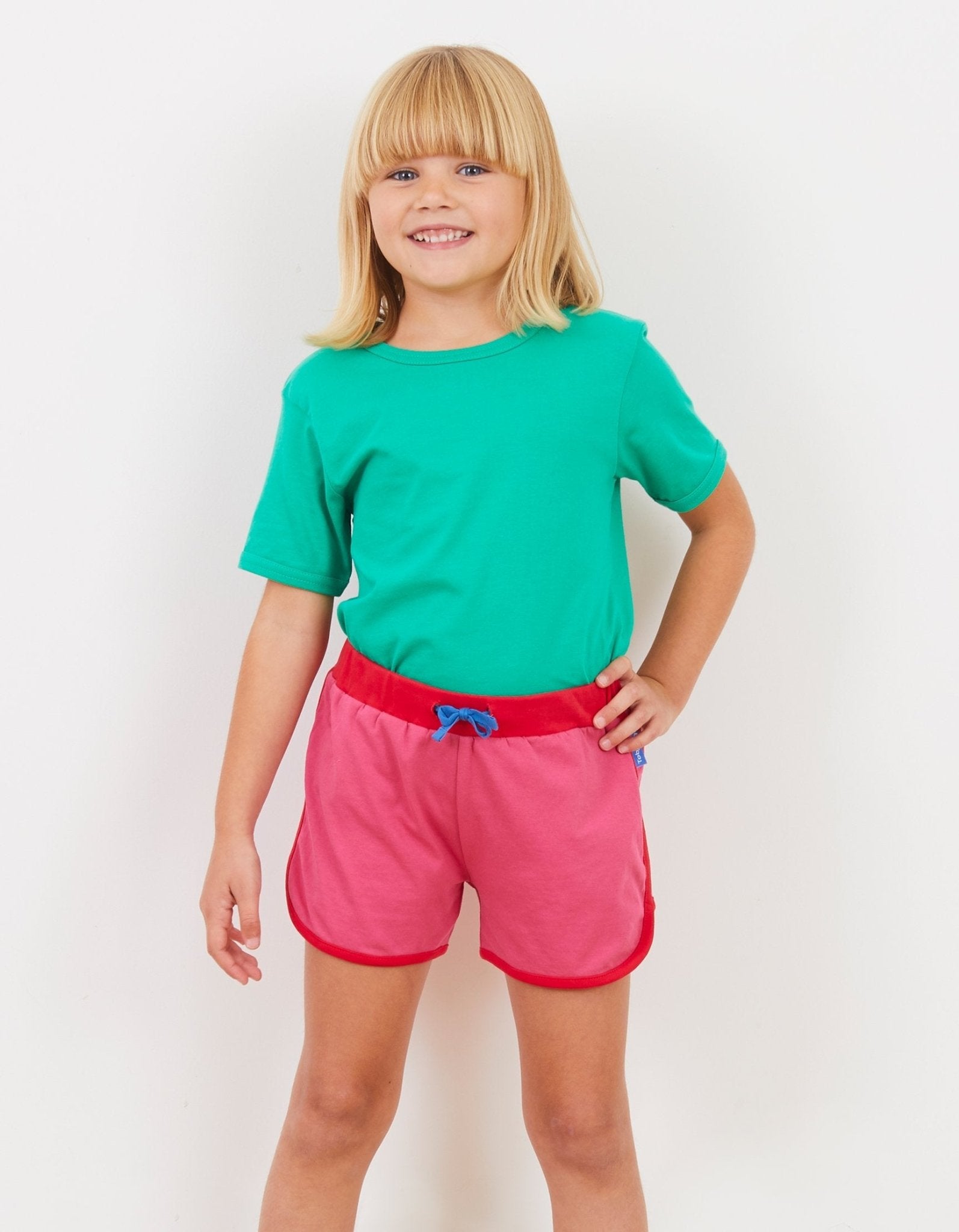 Organic Green Short Sleeved T Shirt for Kids
