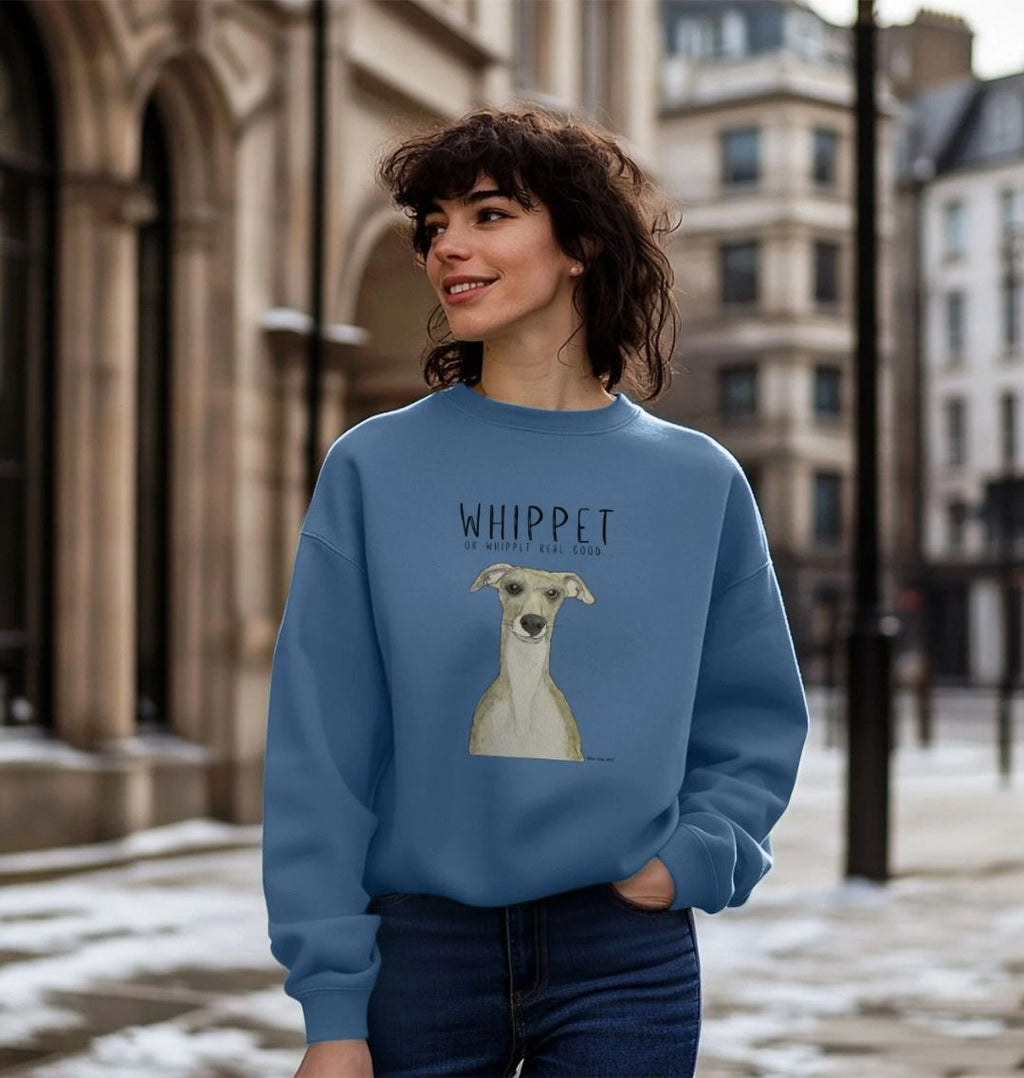 Women's Oversized Whippet Sweatshirt in Organic Cotton