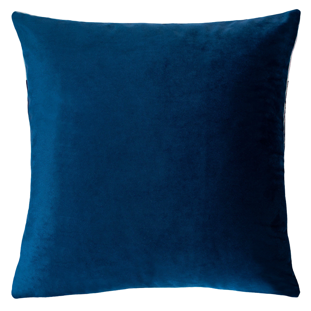 Ibiza Needlepoint Cushion in Vibrant Pink Velvet