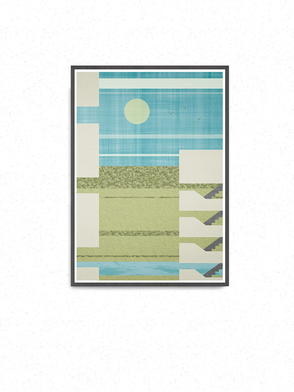 Stairway to Heaven Hotel Illustration Print