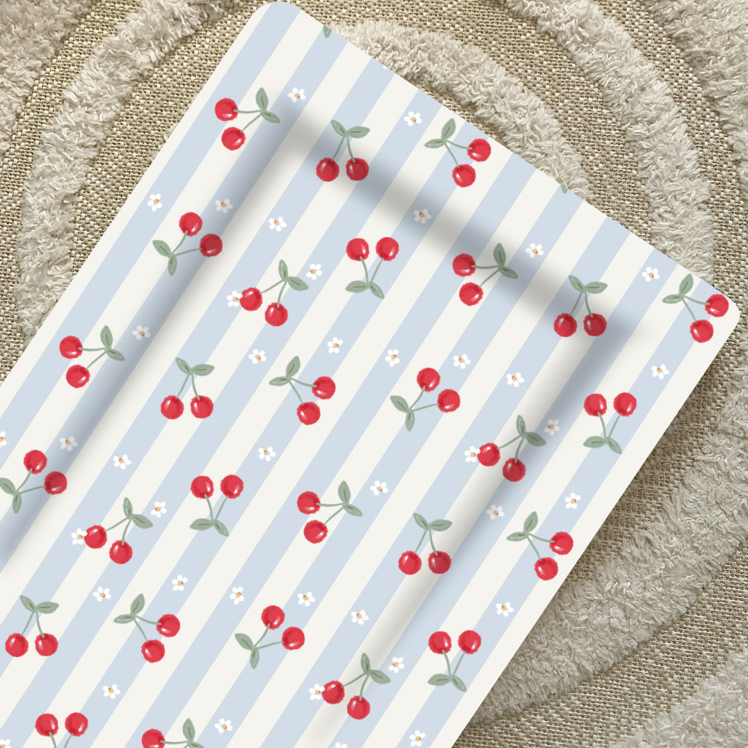 Standard Changing Mat - Cherry Stripe