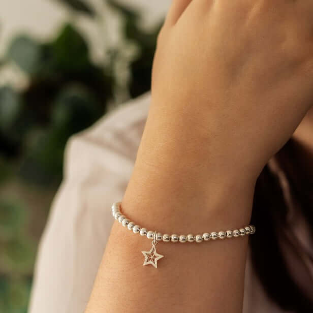 Star Charm Sterling Silver Bracelet
