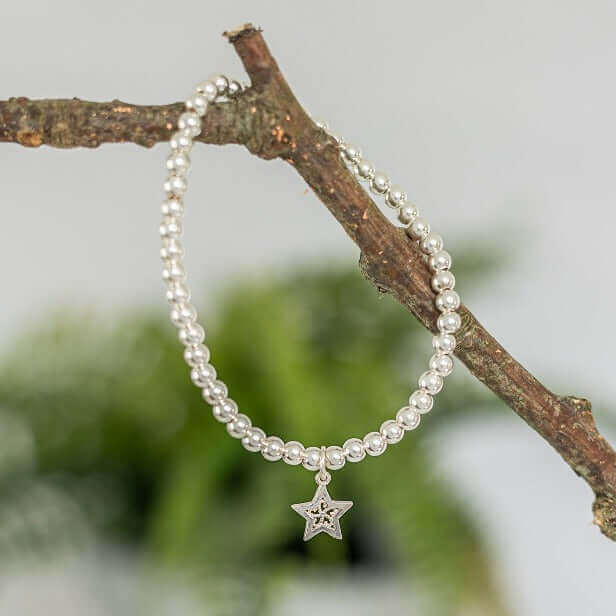 Star Charm Sterling Silver Bracelet