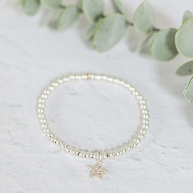 Star Charm Sterling Silver Bracelet