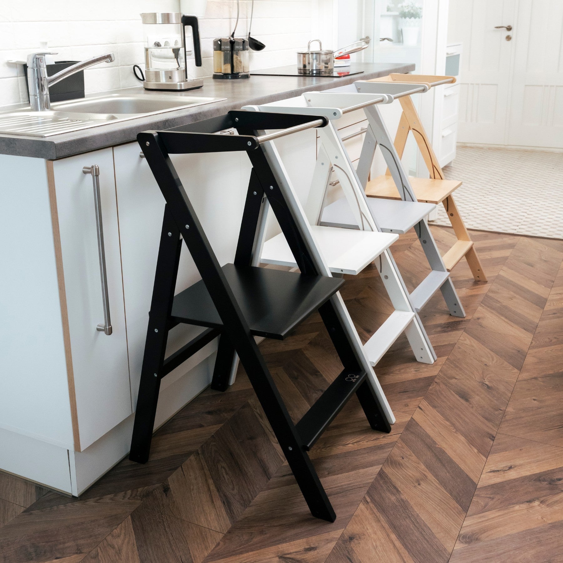 STEP'n'FOLD Foldable Helper Tower - Black