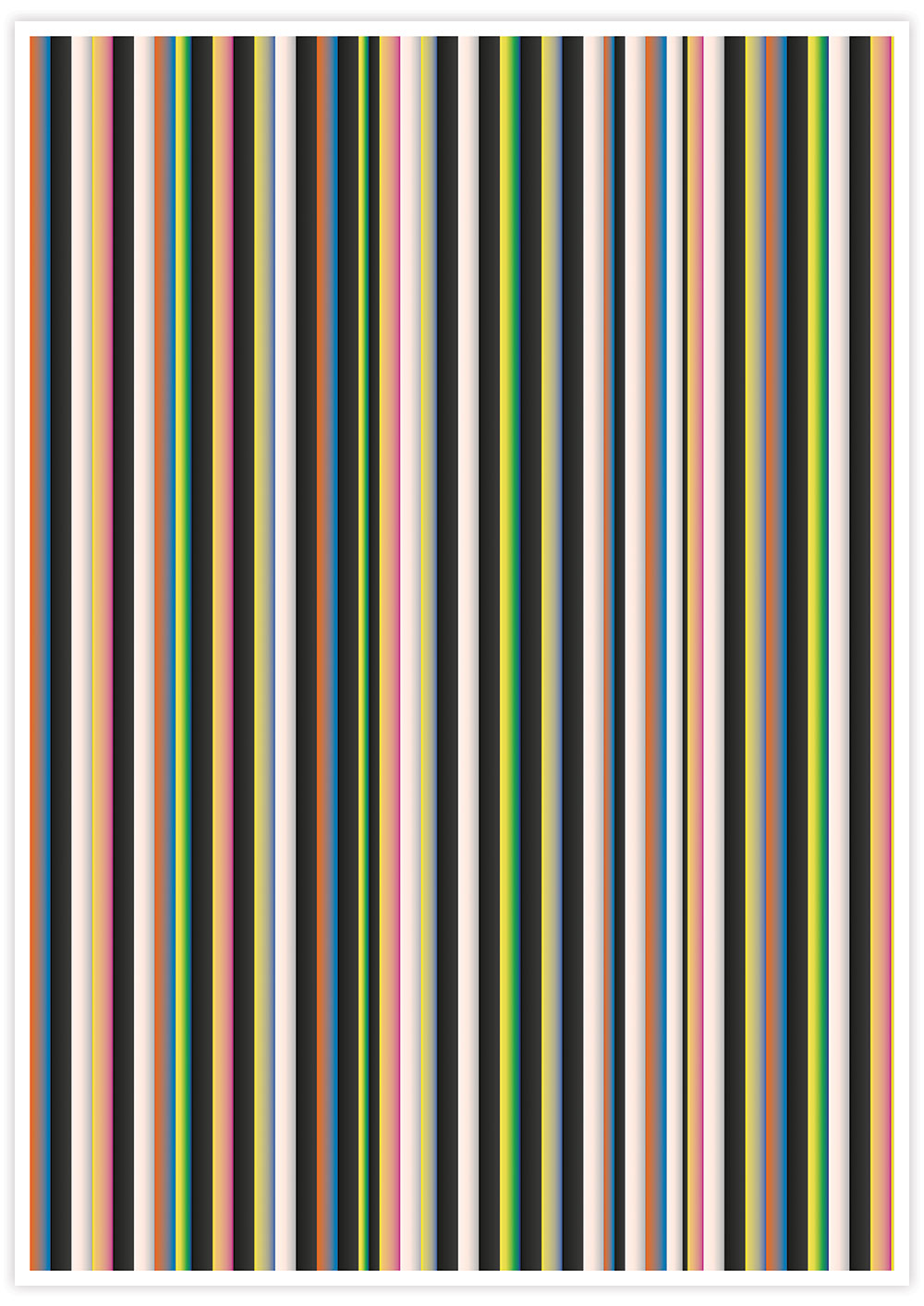 Stripes Print Digital Line Wall Art