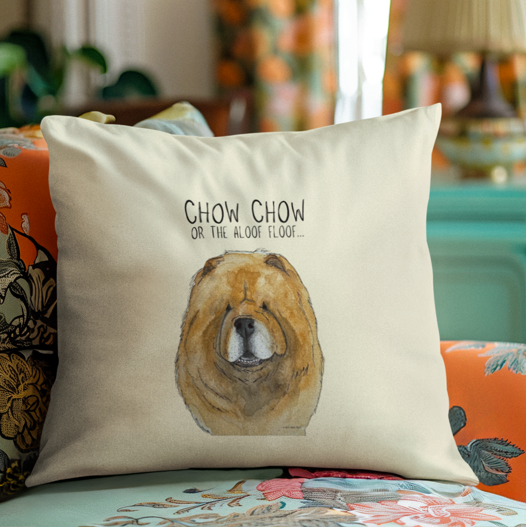 Red Chow Chow Cushion Cover