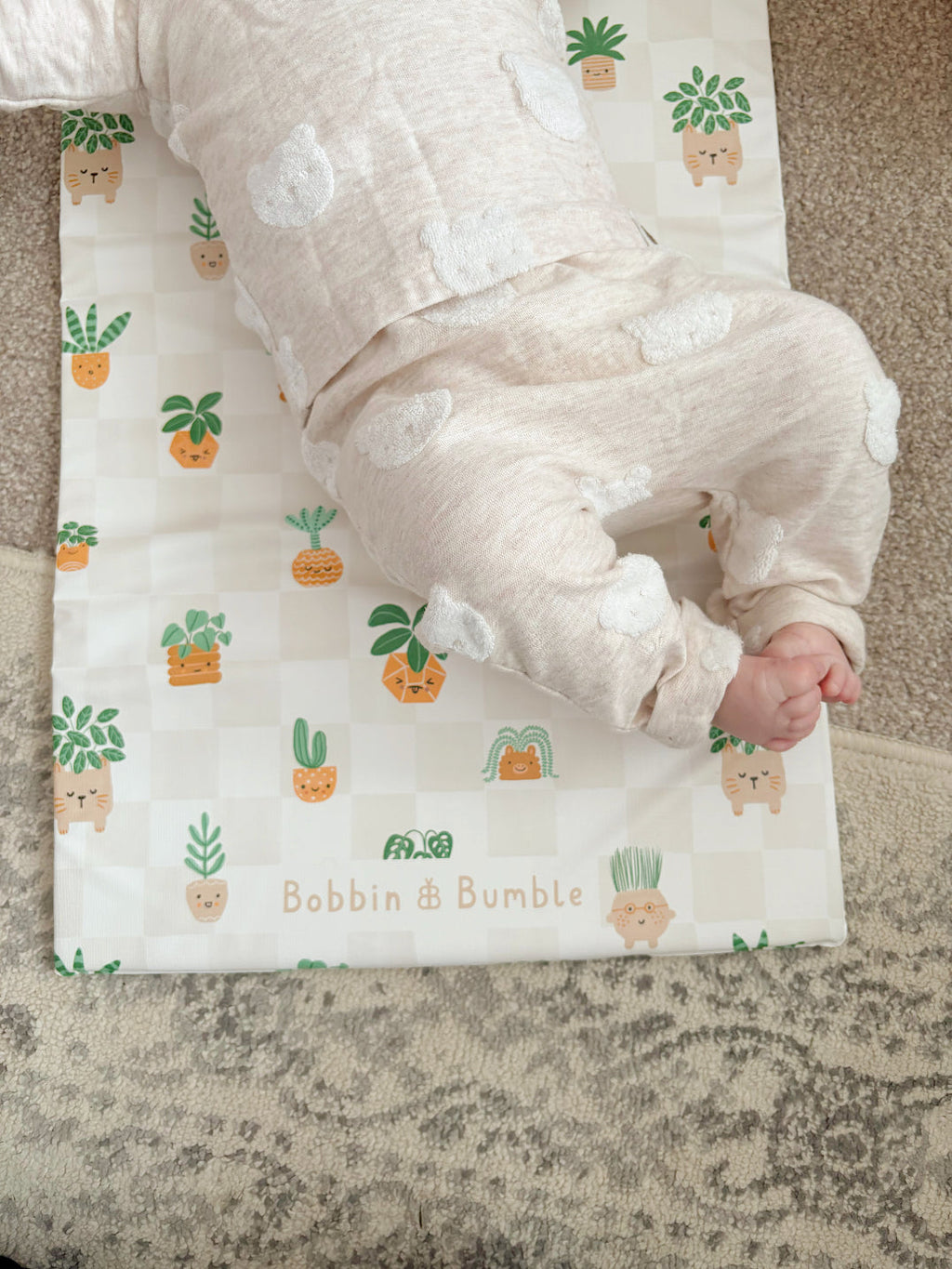 Travel Changing Mat - Pot Plants