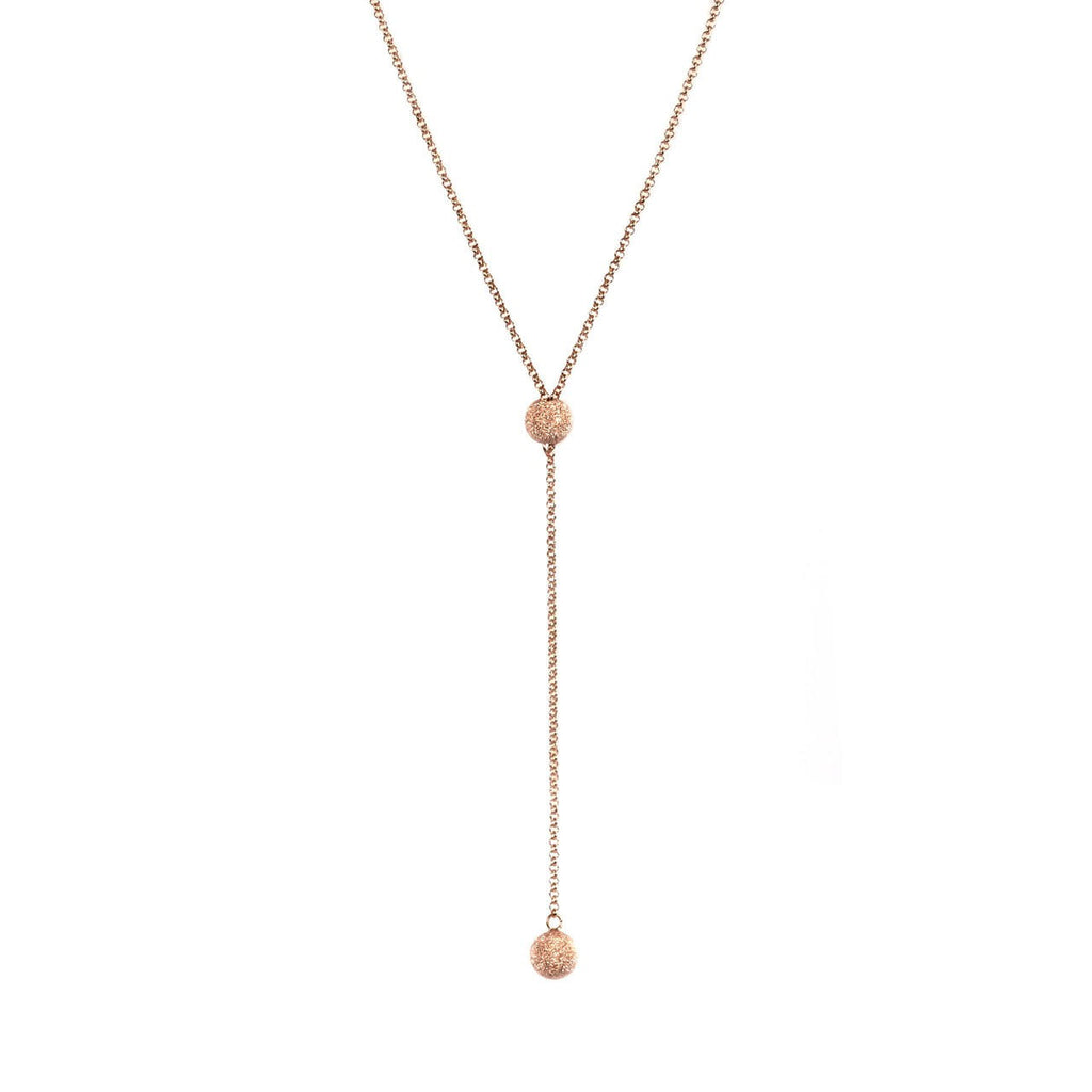 Necklace with Sugarballs and Pendant - Elegant 925 Silver, 49cm Length | MyaMoon by MyaMoon at www.brixbailey.com