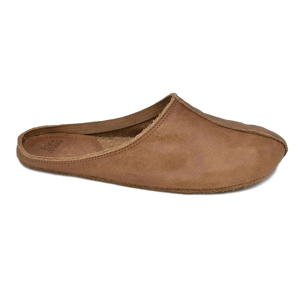 Eco-Friendly Handmade Leather Slippers – Sustainable & Soft by Omaking at brixbailey.com