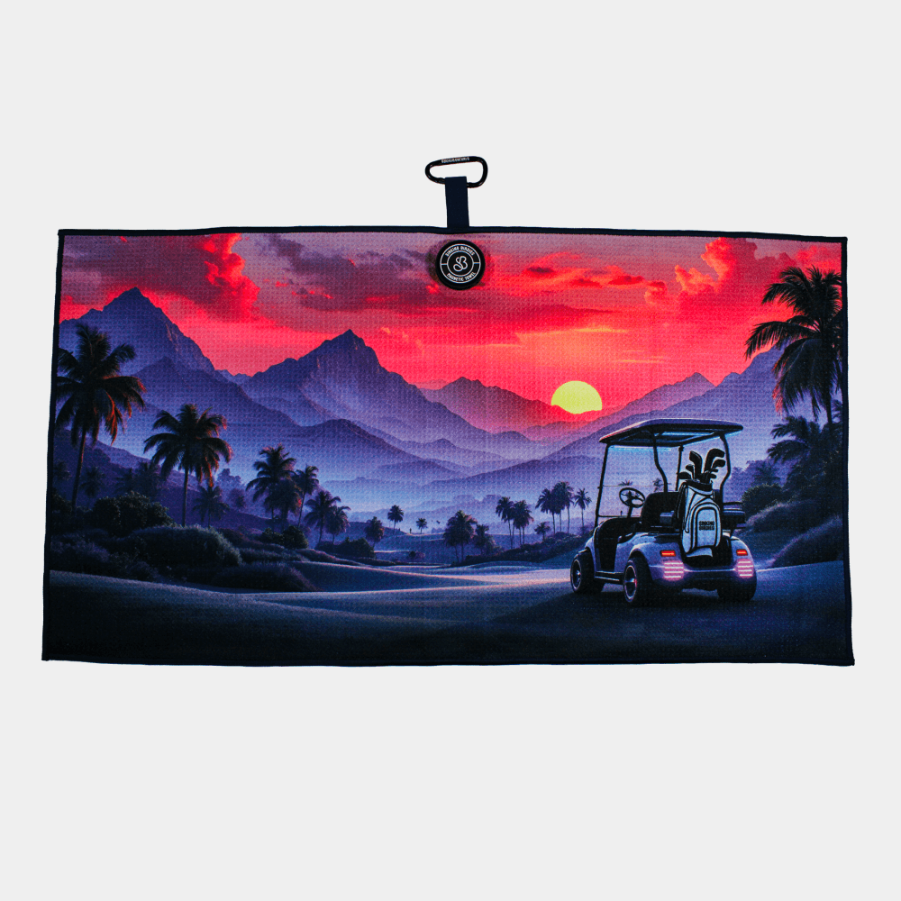 Magnetic Golf Towel Sunset Drive