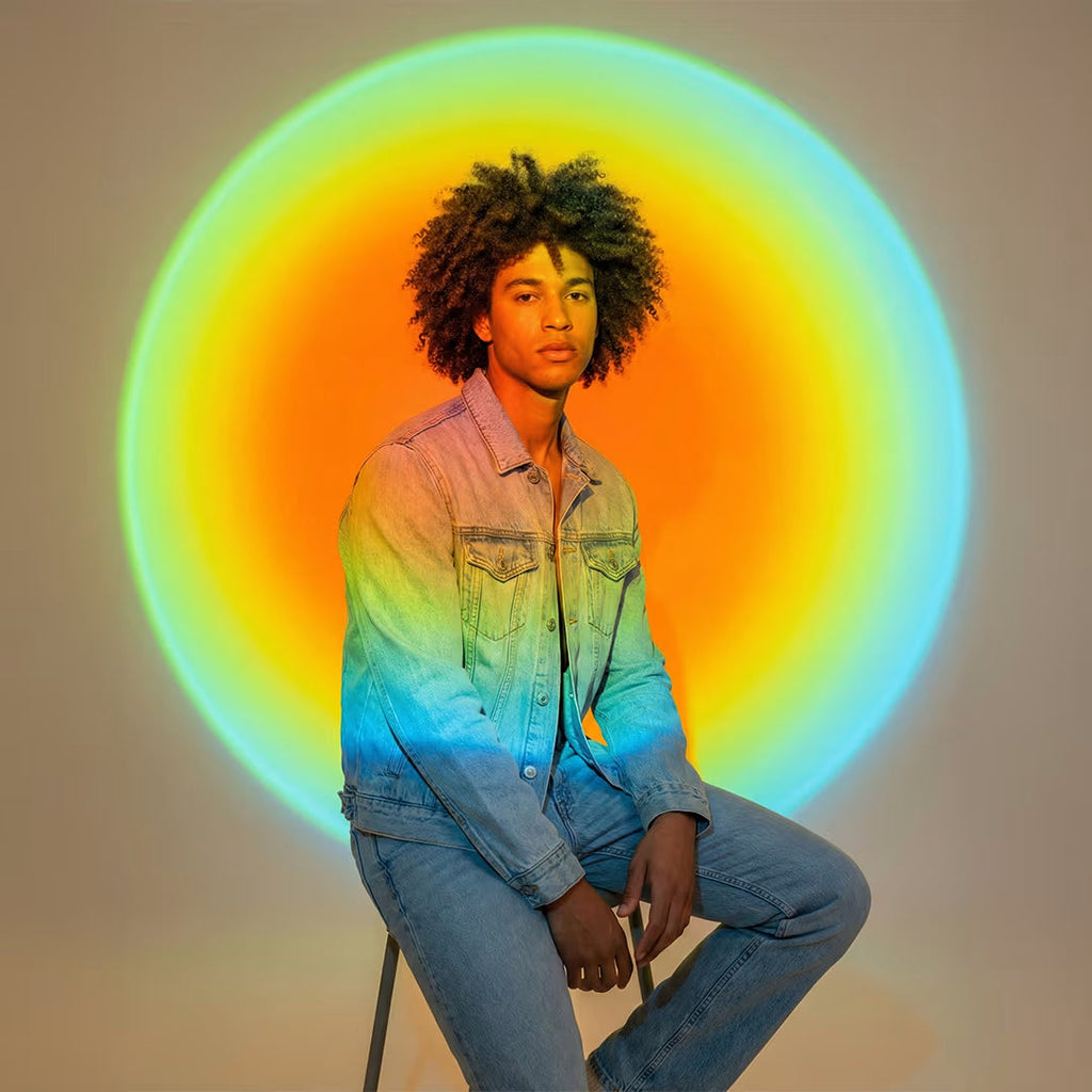 Sunset Glow Projection Lamp with Tripod