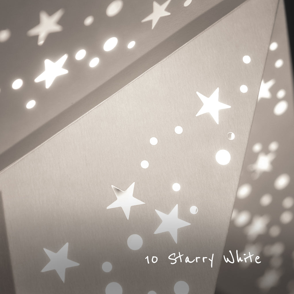 White Wedding Star Lanterns Multi Pack 40 Pieces