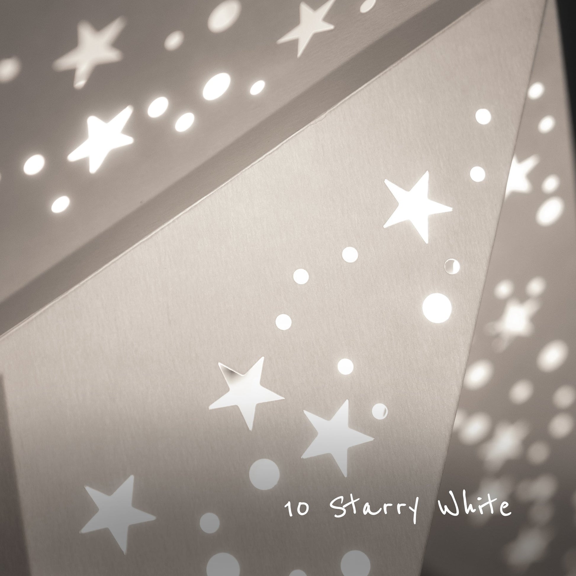 White Wedding Star Lanterns Multi Pack of 30