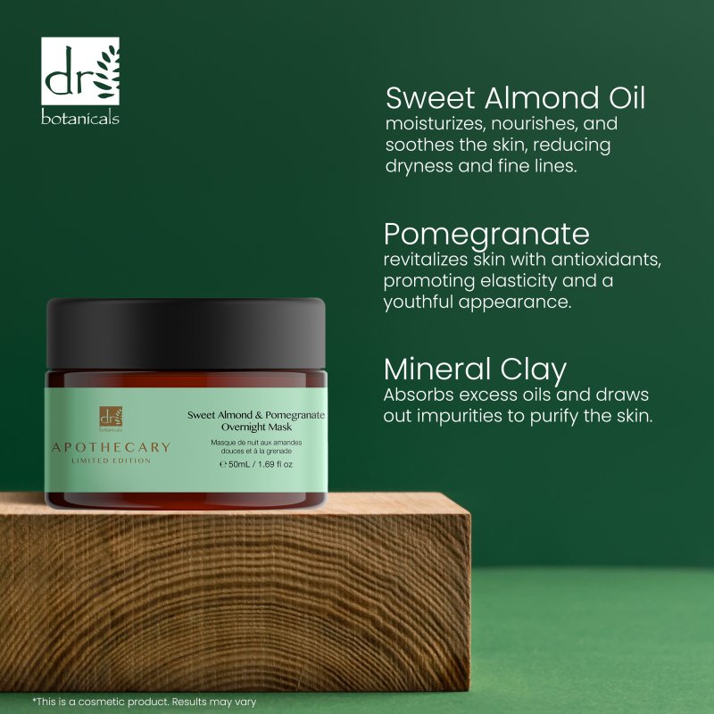 Sweet Almond and Pomegranate Overnight Mask 50ml