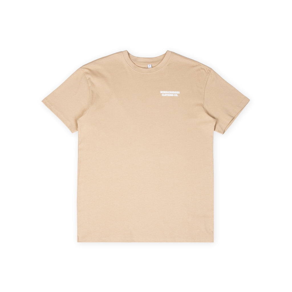 Official Moomin Product by Nordicbuddies - Organic Cotton Unisex Oversize T-Shirt in Beige by Moomin by NordicBuddies at www.brixbailey.com