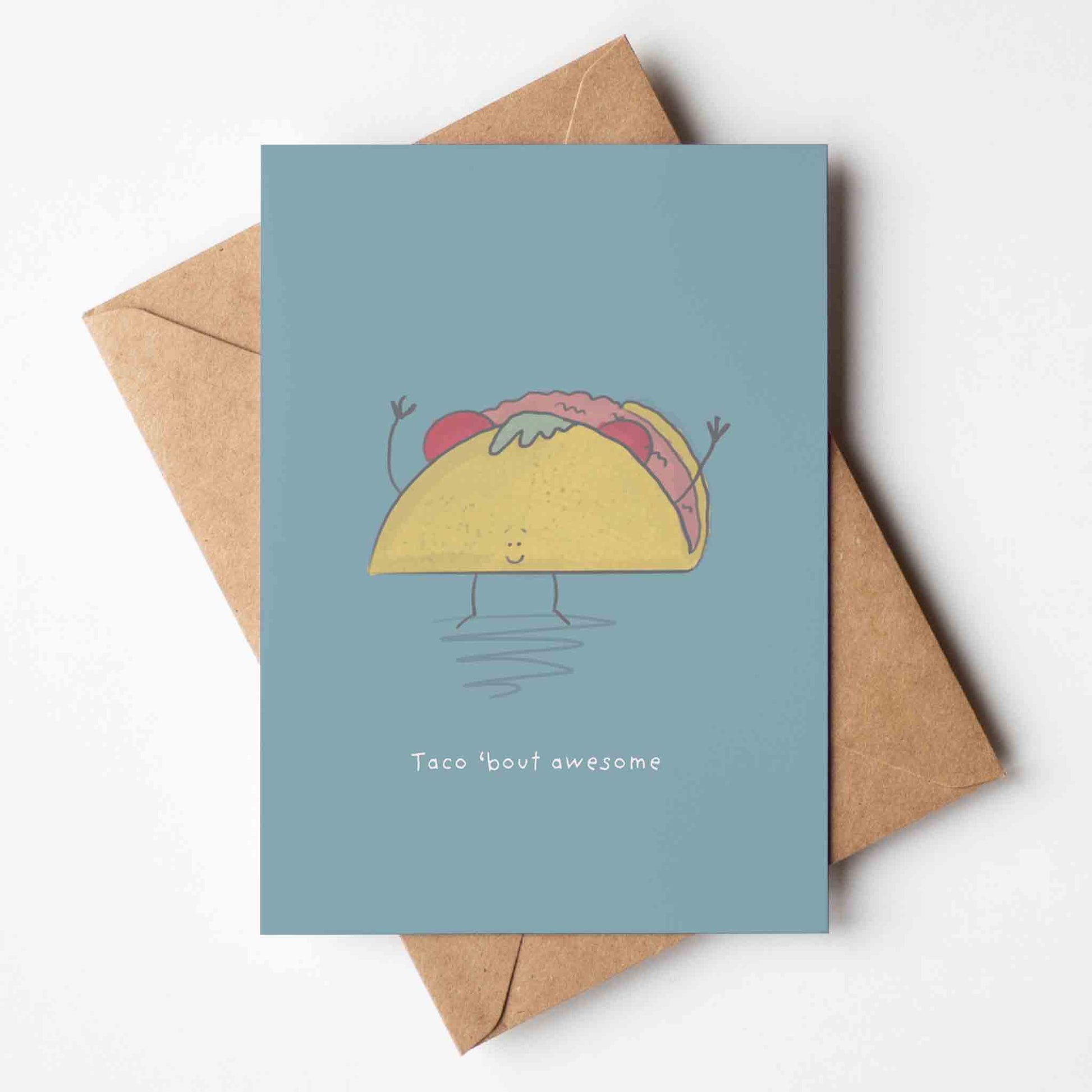 Taco Bout Awesome Congratulations Card