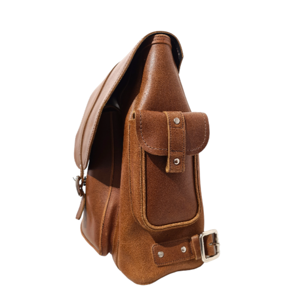 Men's Tan Leather Backpack Handmade in England