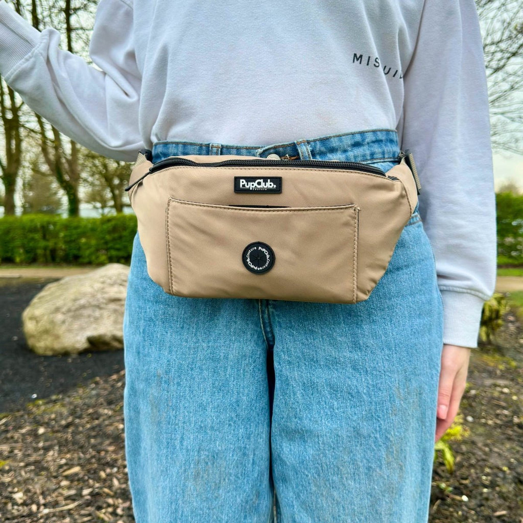 Tan Dog Walking Bum Bag