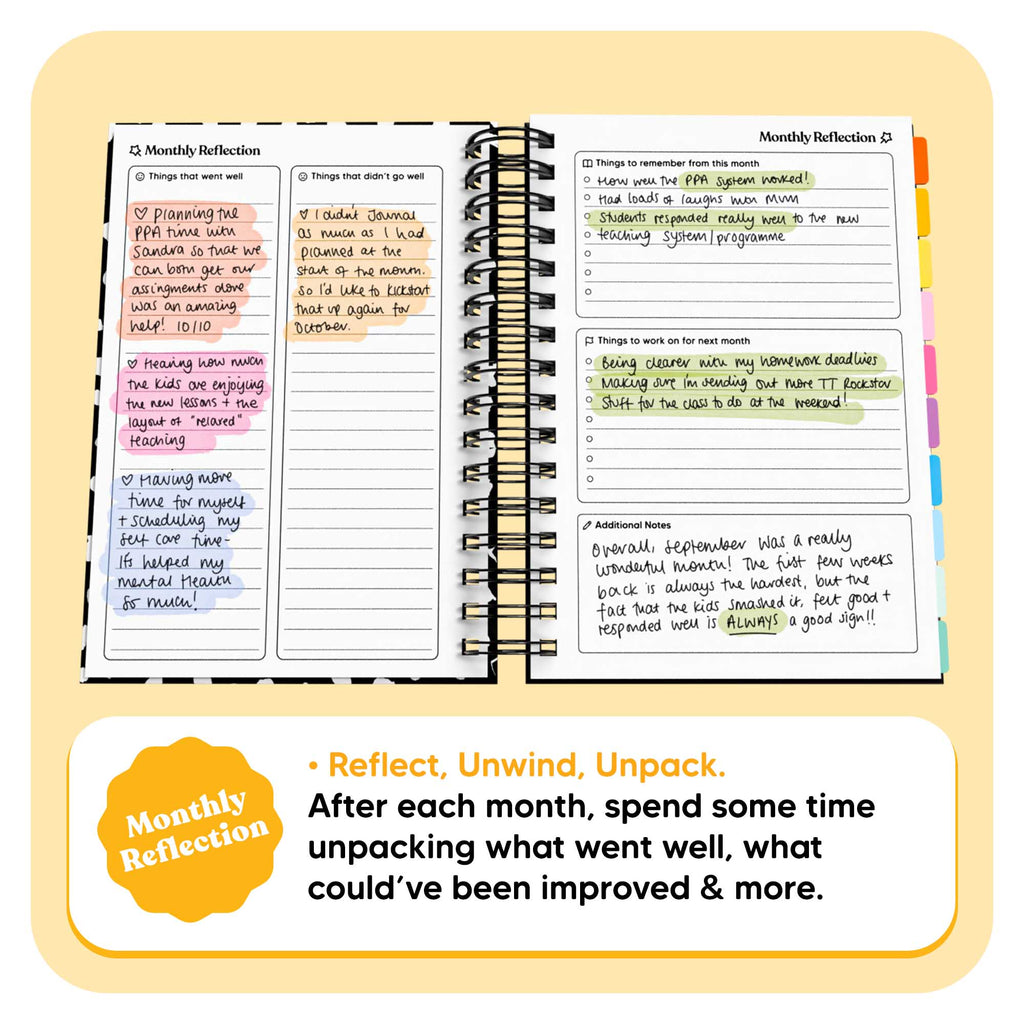 Undated Spiral Teacher Journal