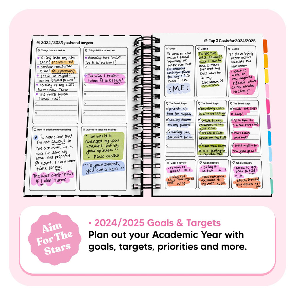 Undated Spiral Teacher Journal