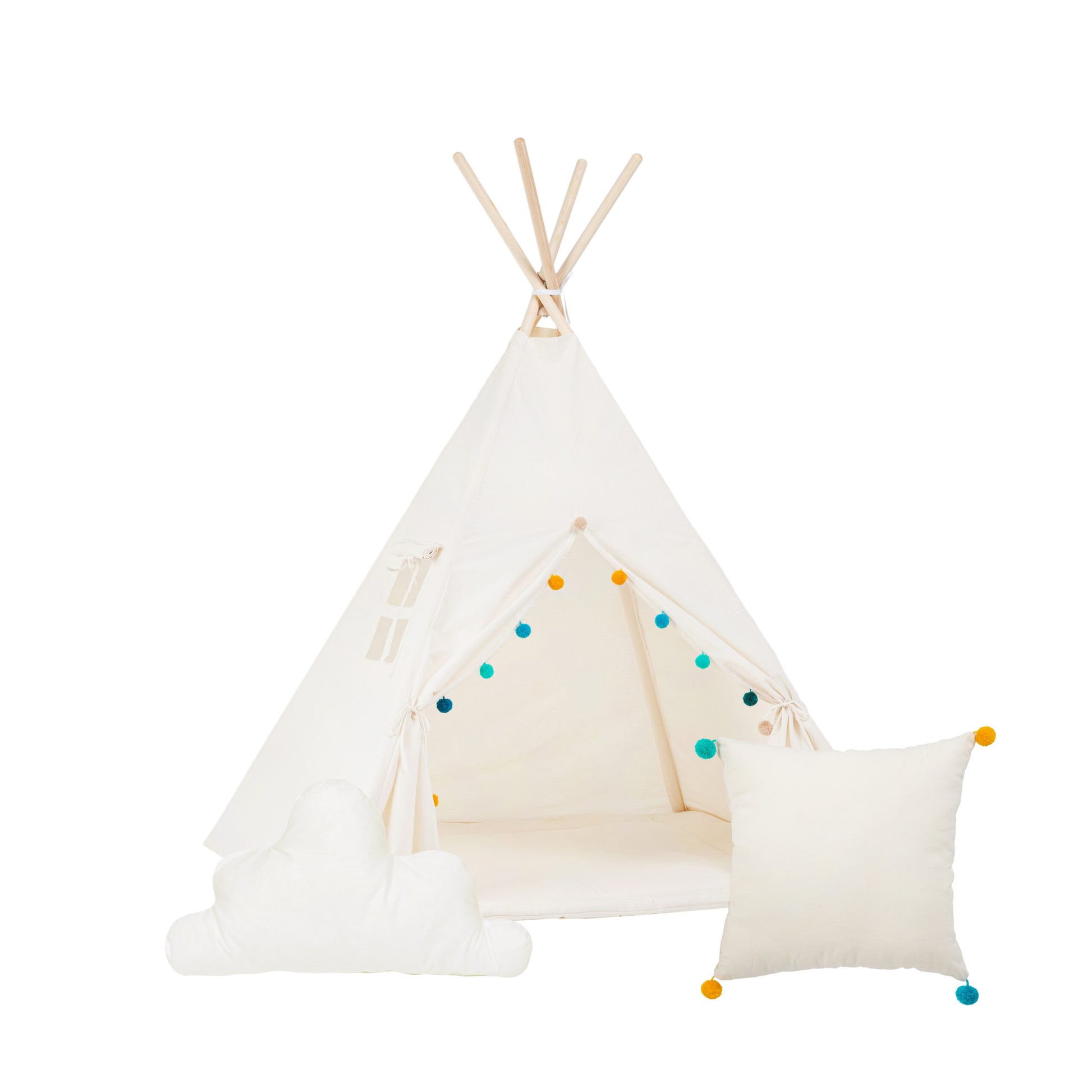 Charming Handmade Tipi Tent Set – Cozy & Safe Kids Play Area by Sówka at brixbailey.com