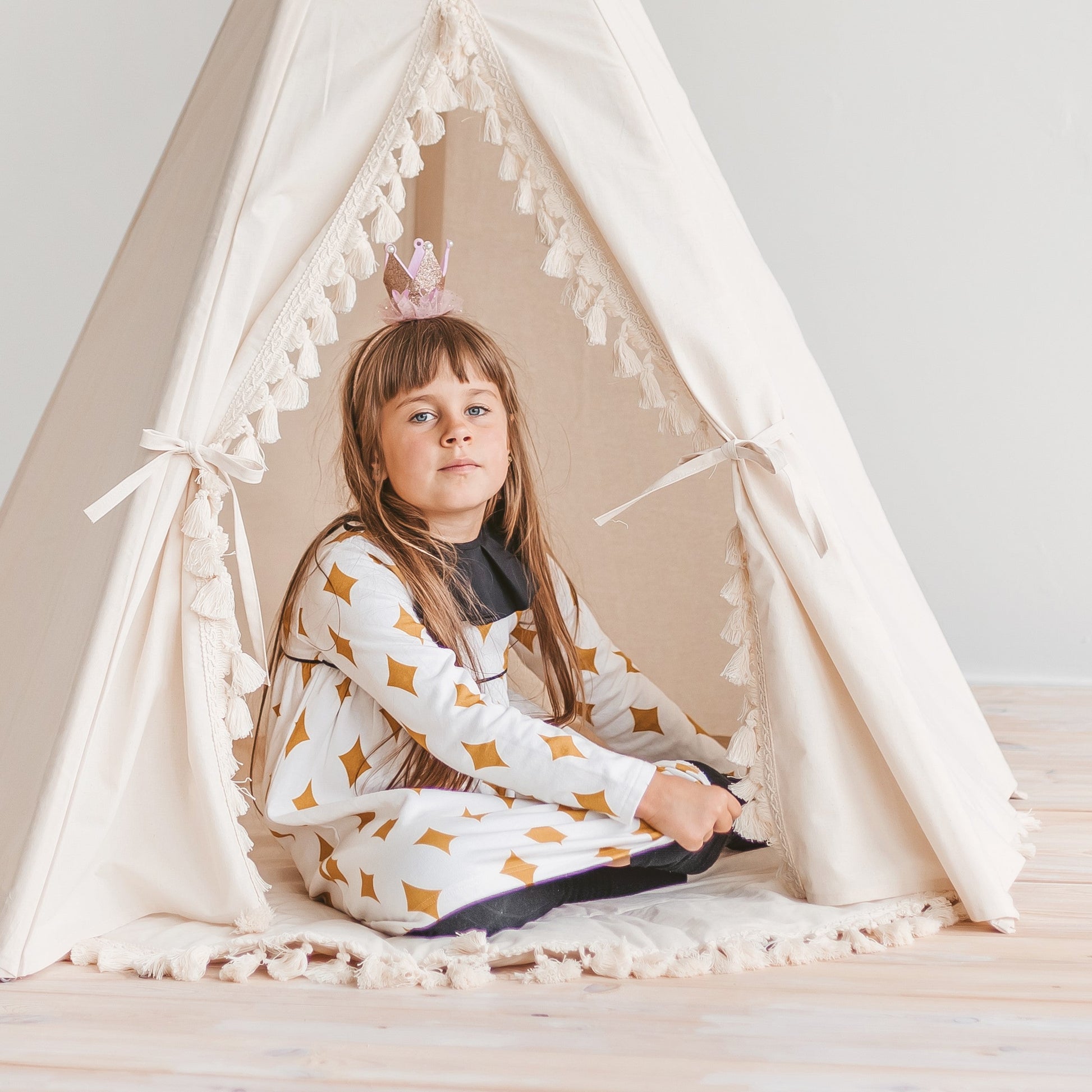 Boho Kids Teepee with Tassels