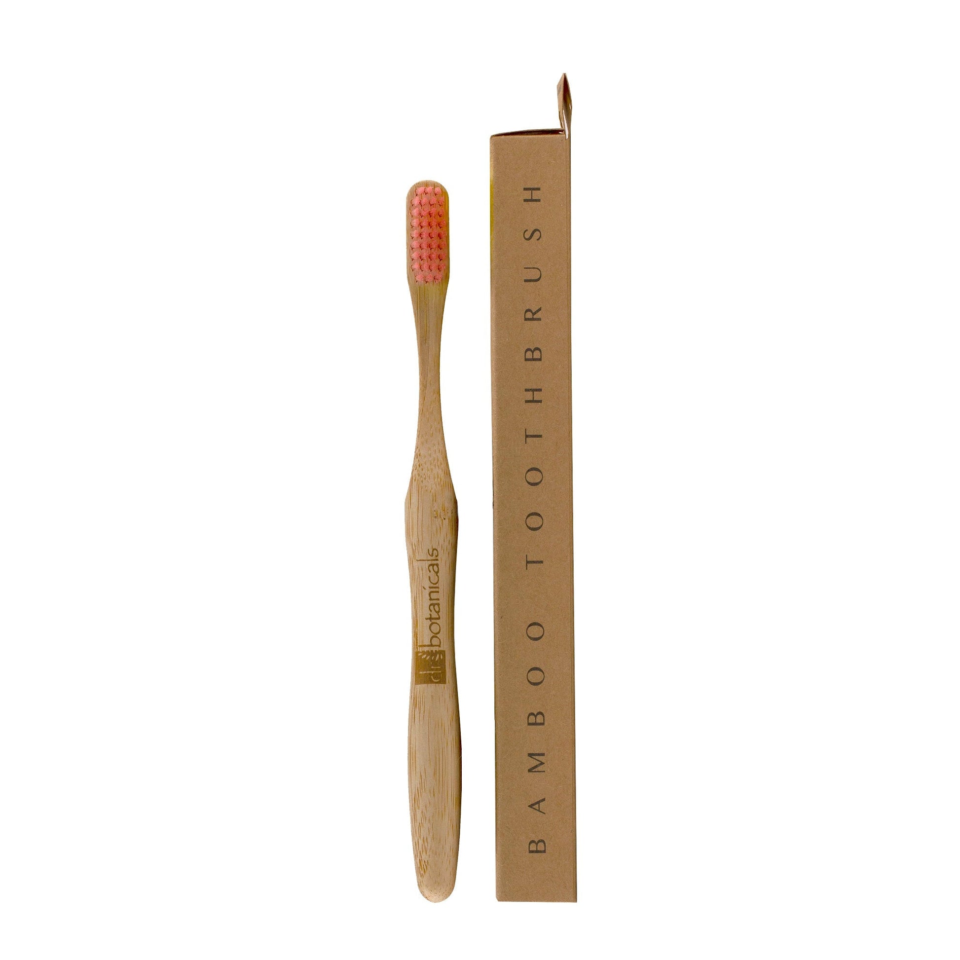 Bamboo Toothbrush Pink Twin Pack