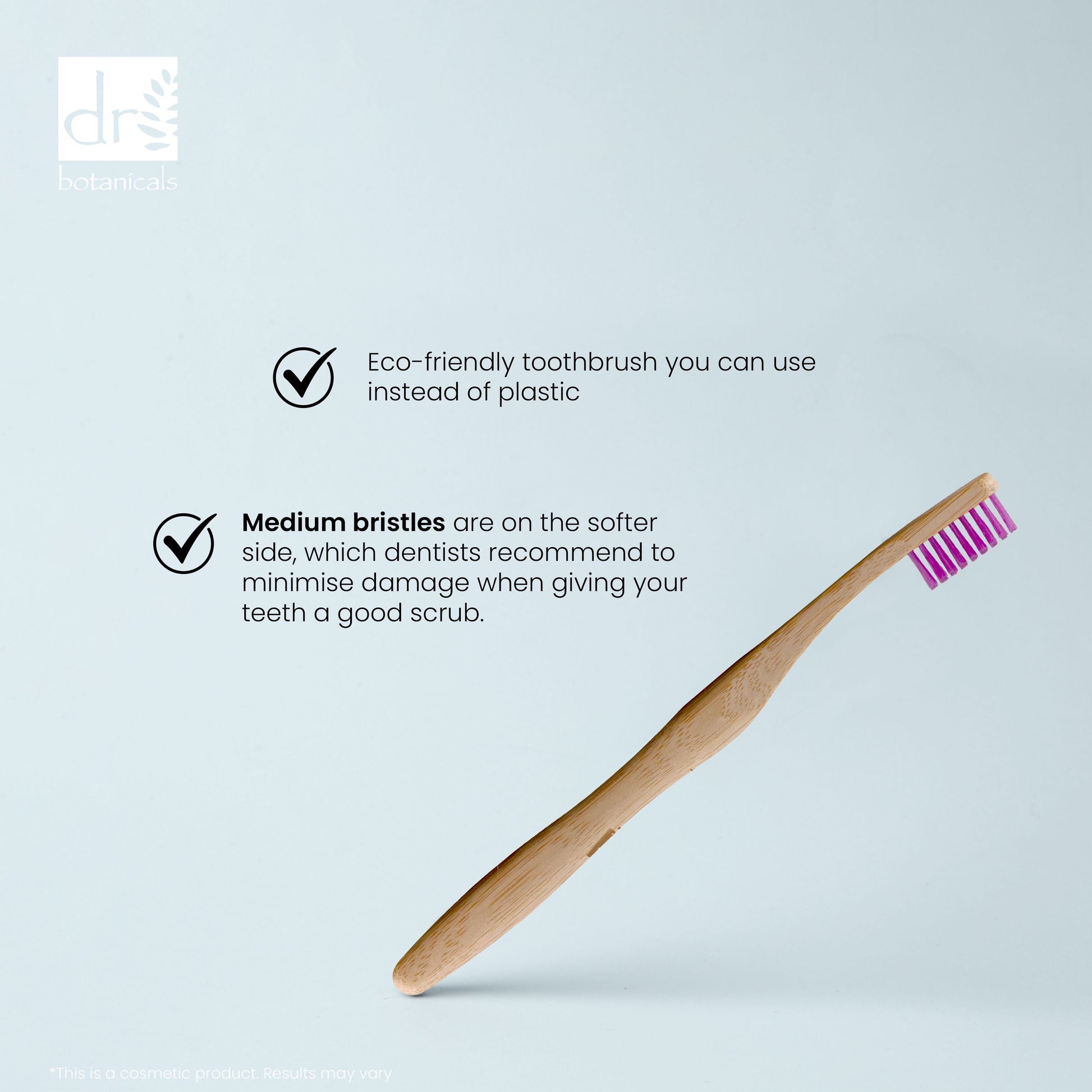 Bamboo Toothbrush Purple Twin Pack