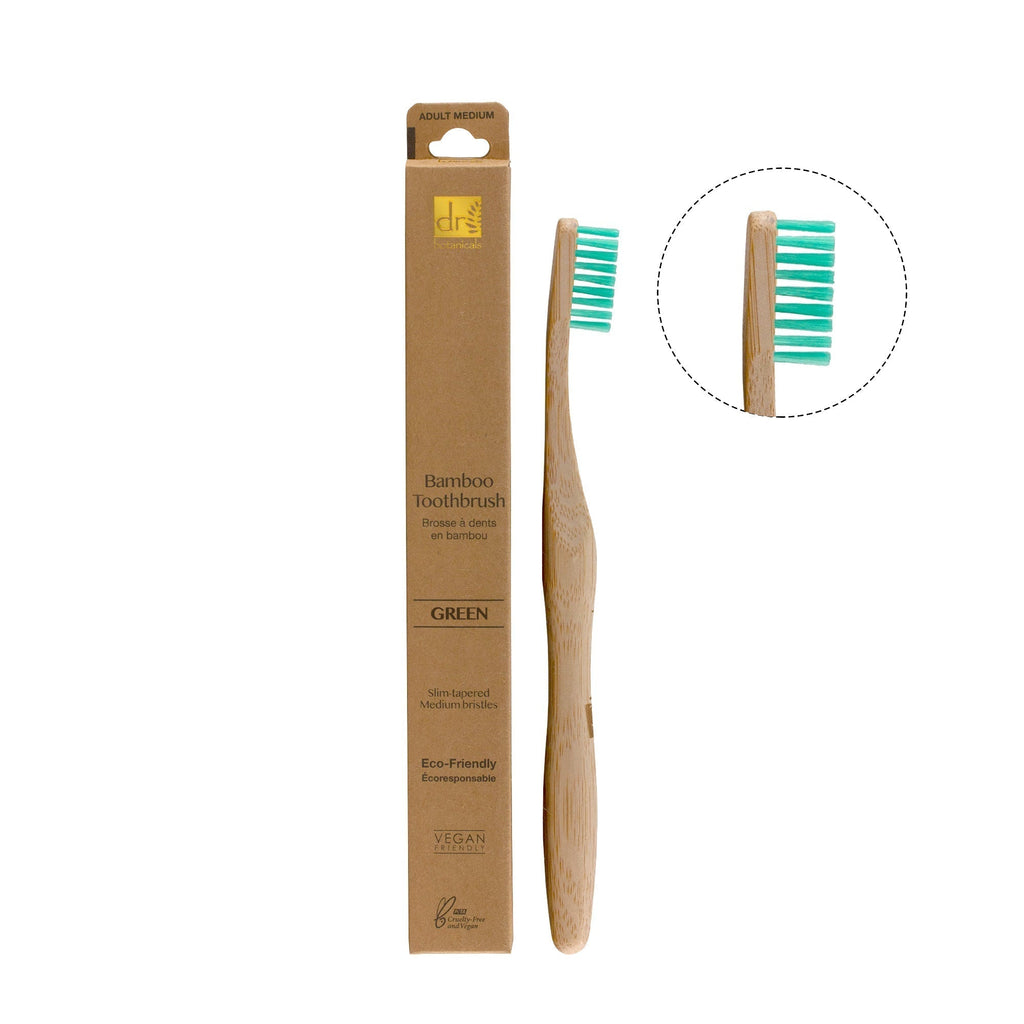 Bamboo Toothbrush Green Twin Pack