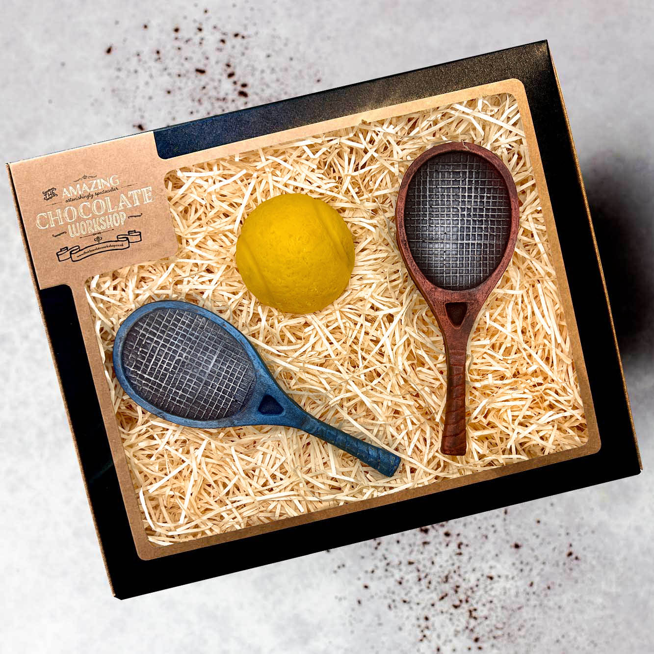 Tennis Racket and Ball Chocolate Gift Box