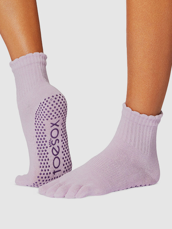 Melody Scallop Full Toe Yoga Socks