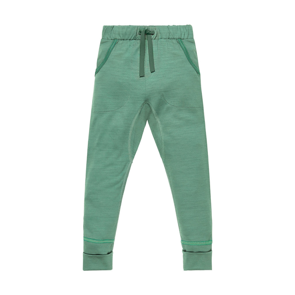 24 Hour Emerald Green Merino Wool Trousers