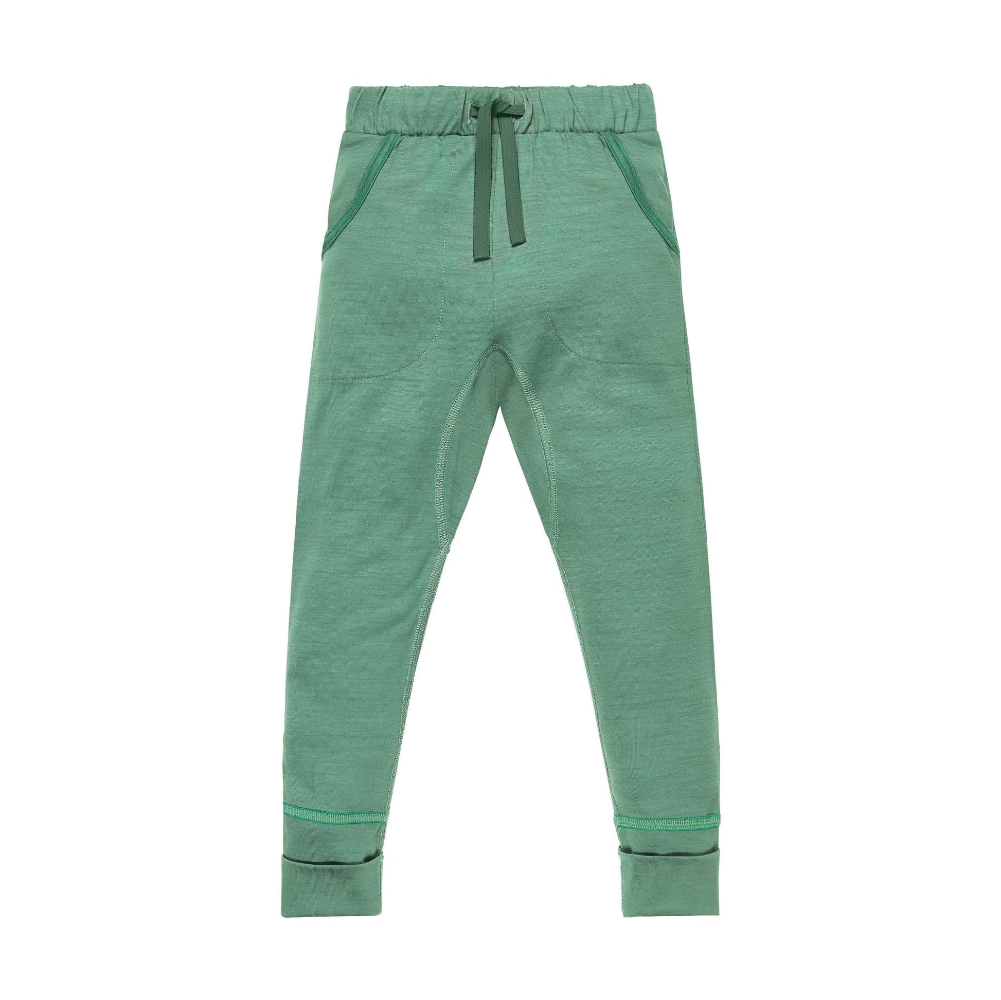 24 Hour Emerald Green Merino Wool Trousers