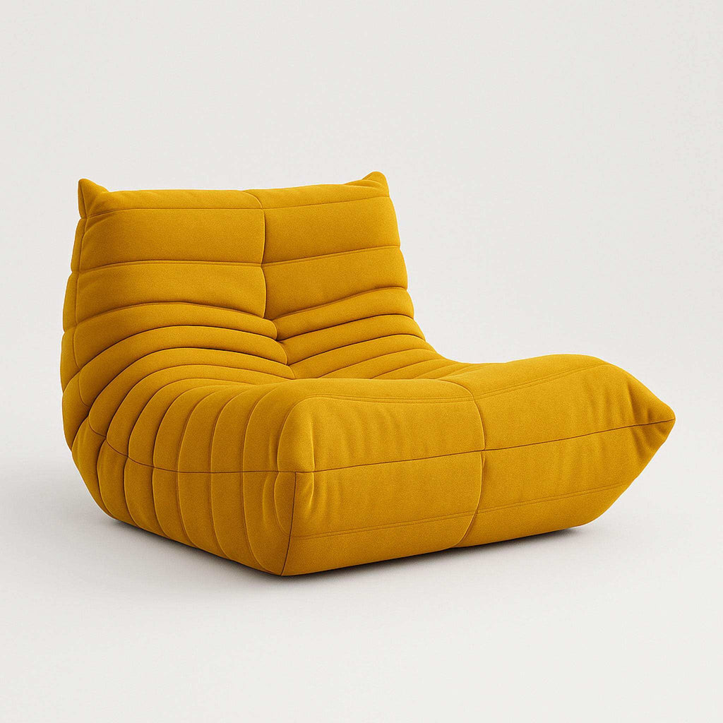 Caterpillar Lounger Chair in Premium Suede