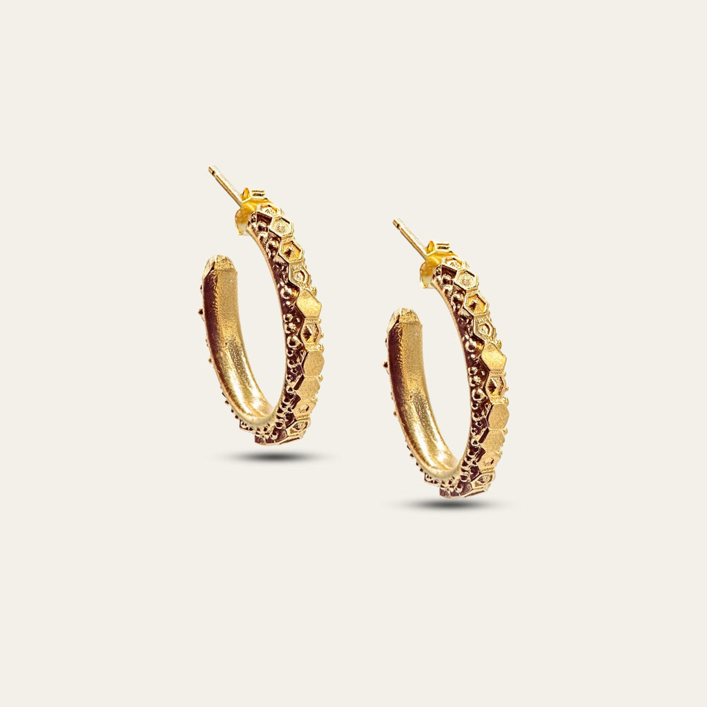 Gold Hebe Hoop Earrings