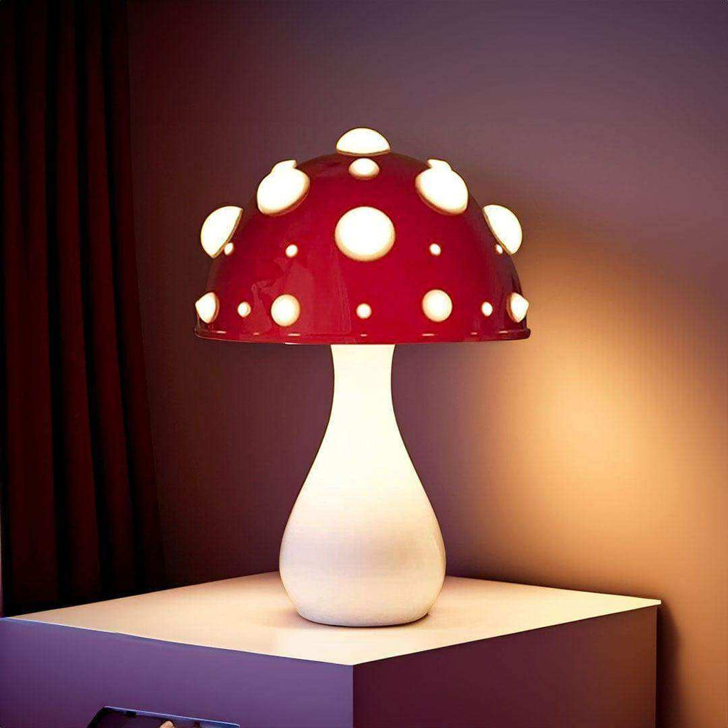 Mushroom Table Lamp with Dimmable LED Light