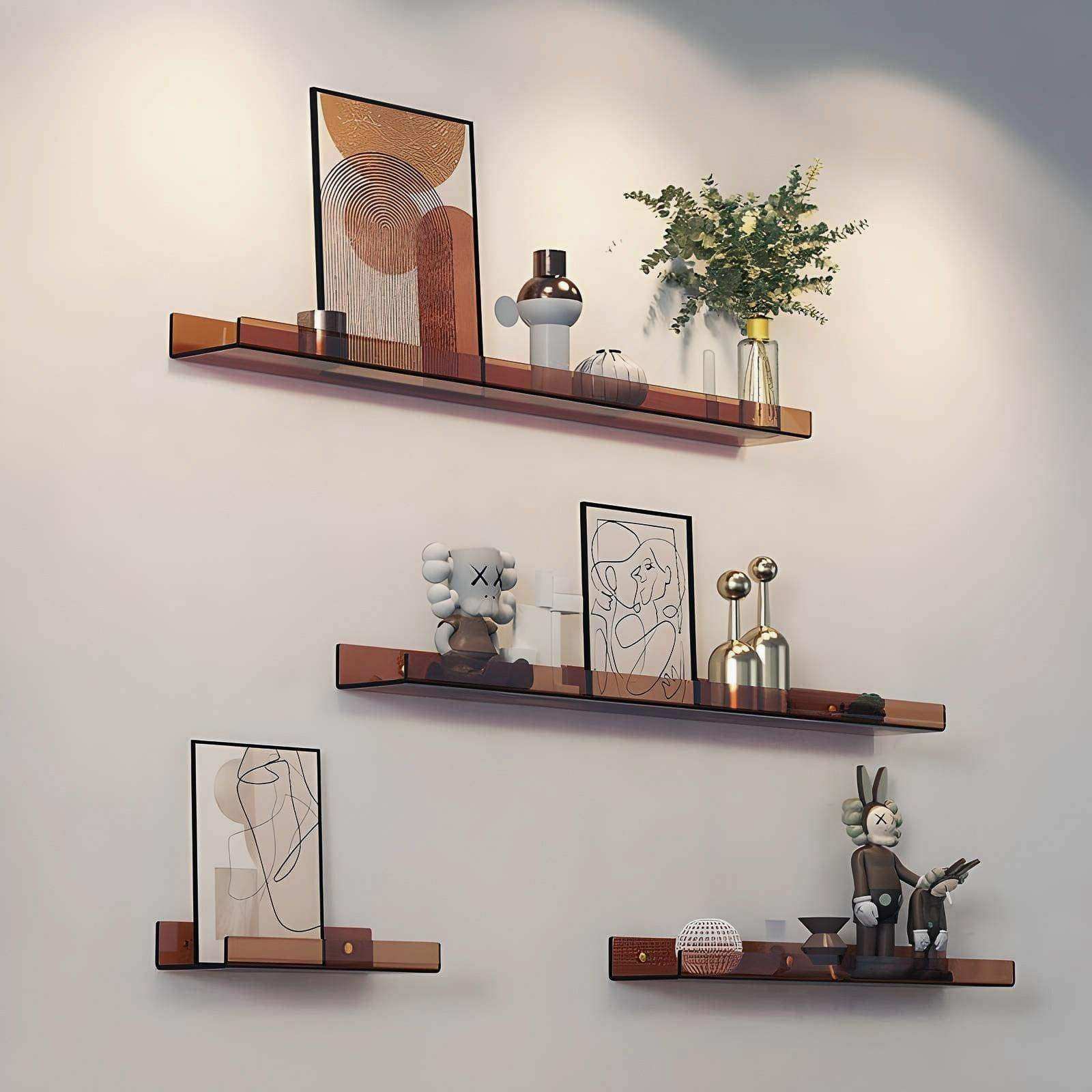 Minimal Acrylic Shelf in 4 Colors and 3 Sizes