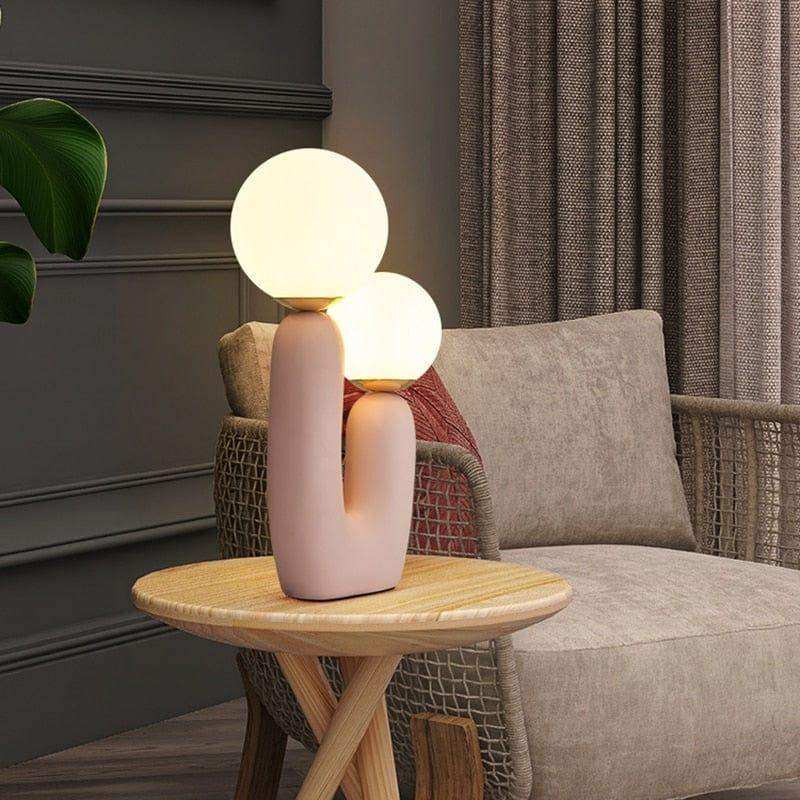 Pink Cacti Table Lamp