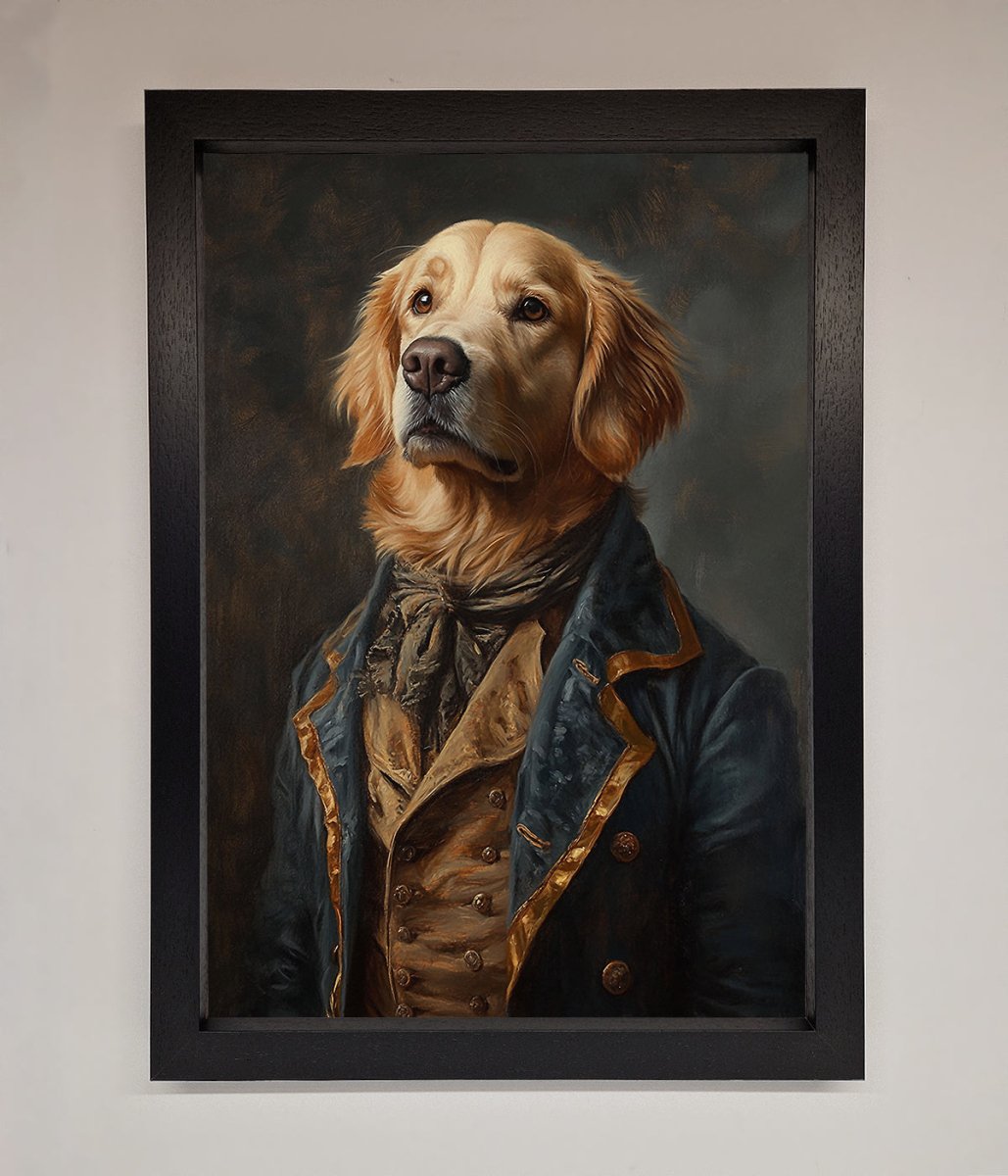 Golden Retriever Renaissance Framed Wall Art