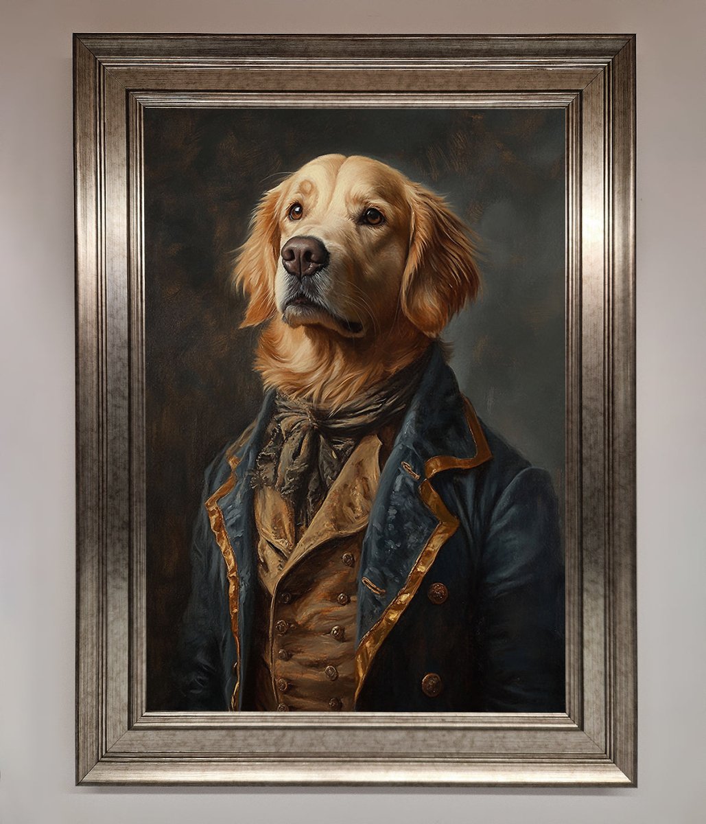 Golden Retriever Renaissance Framed Wall Art