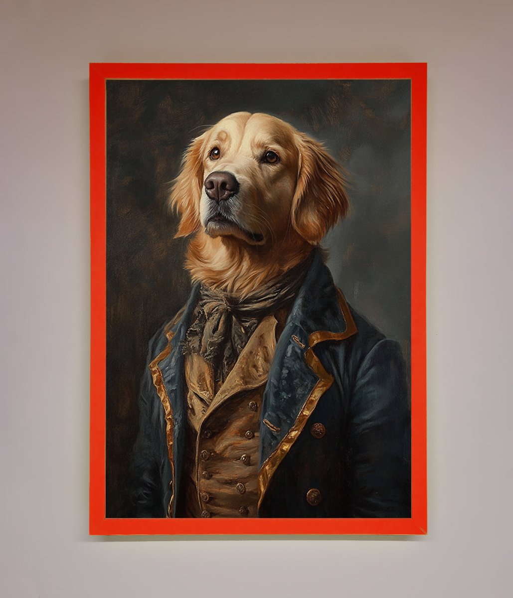 Golden Retriever Renaissance Framed Wall Art