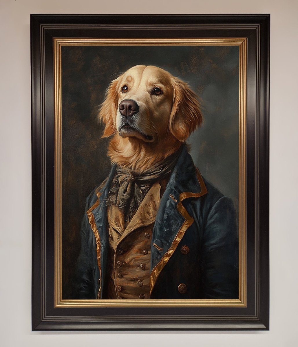 Golden Retriever Renaissance Framed Wall Art