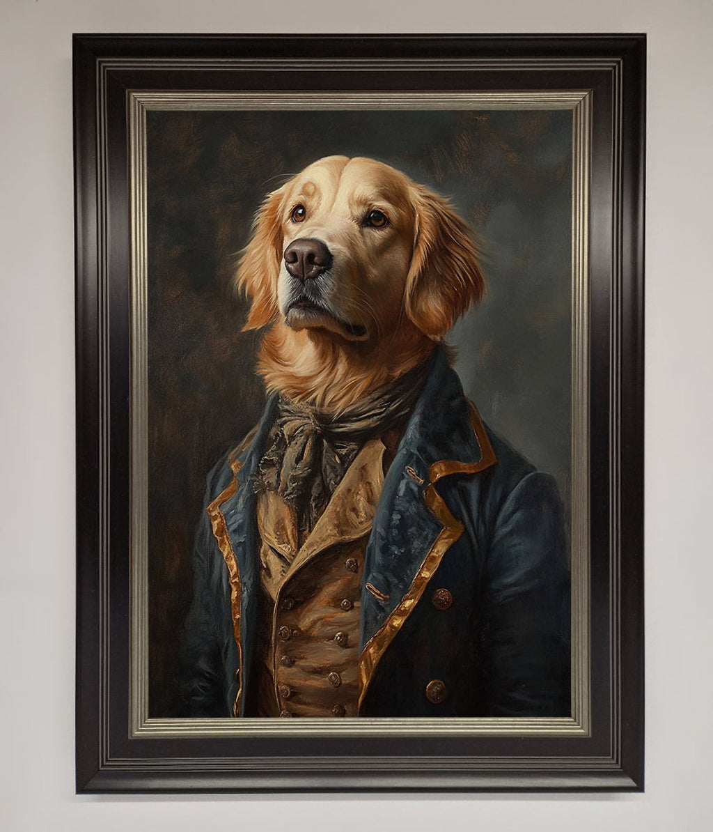 Golden Retriever Renaissance Framed Wall Art