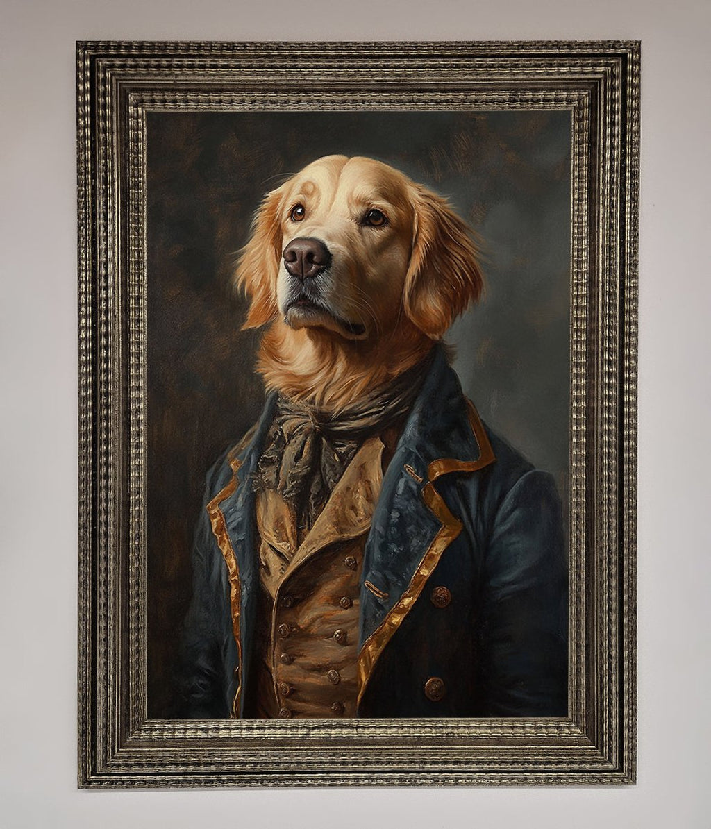 Golden Retriever Renaissance Framed Wall Art