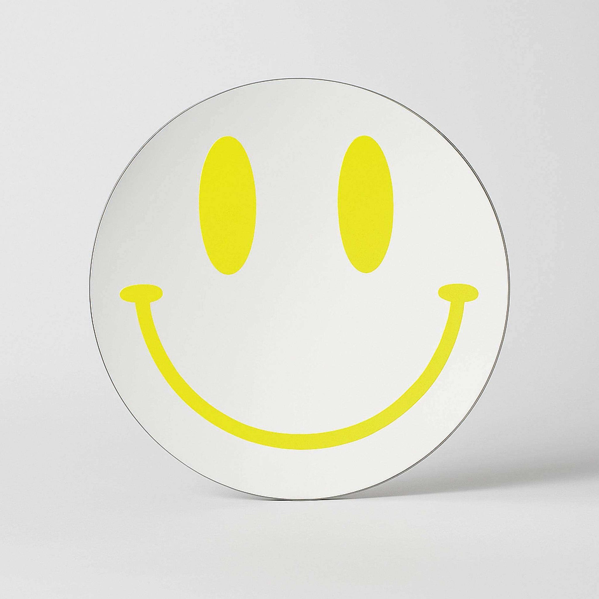 Smiley Reflections Mirror 30cm Round Acrylic