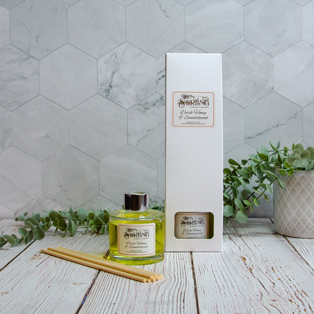 Dark Honey and Sandalwood Reed Diffuser 100ml