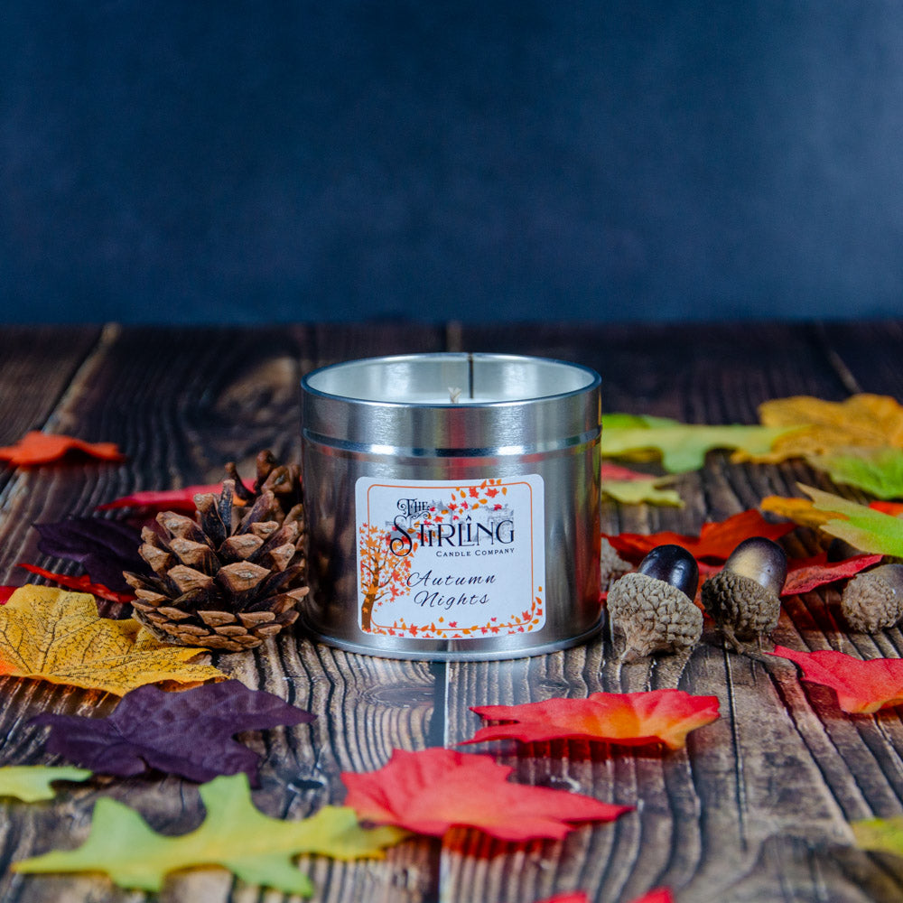 Autumn Nights Travel Tin Candle