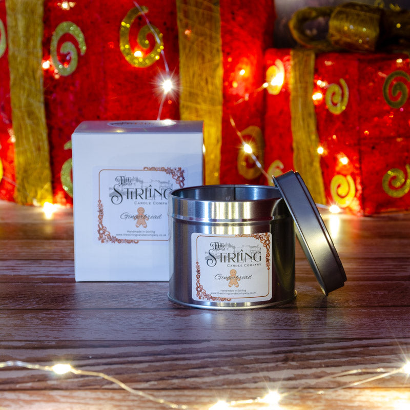 Gingerbread Travel Tin Candle with Cotton Wick